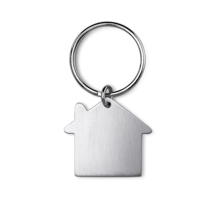 Metal House Shaped Keyring