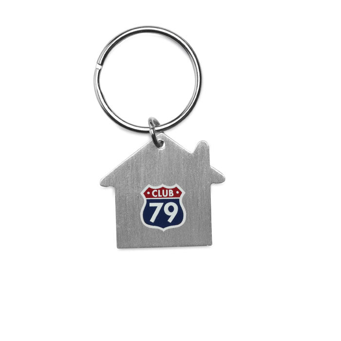Metal House Shaped Keyring