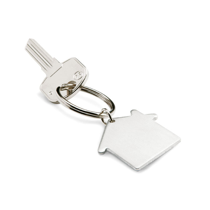 Metal House Shaped Keyring
