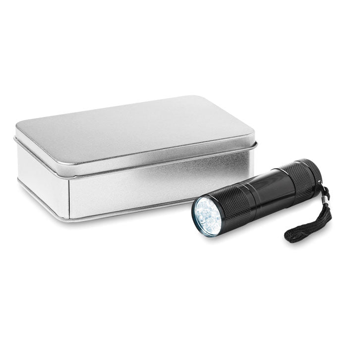 LED Torch in Tin Box