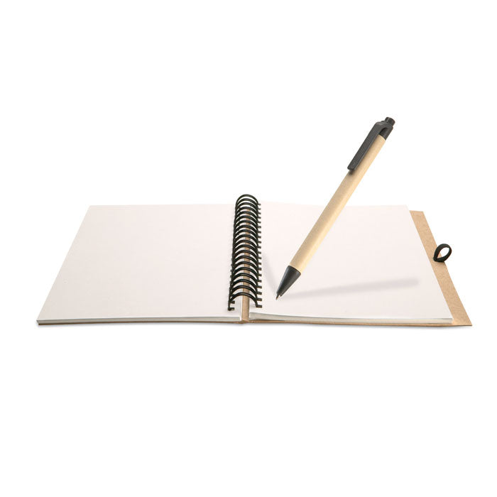 B6 Ring Bound Notebook with Pen