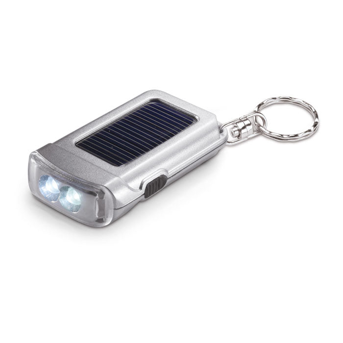 Solar Powered LED Torch Keyring