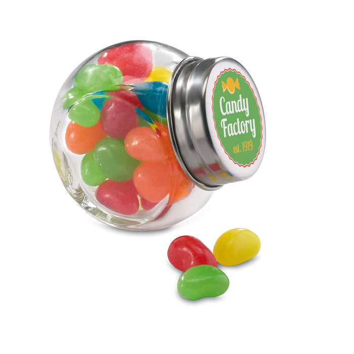 Glass Container Jar with Jelly Beans