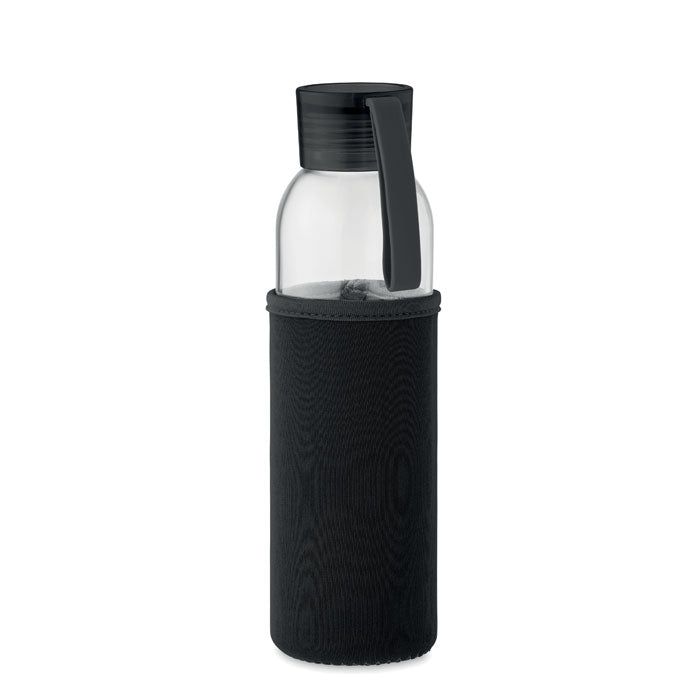 Recycled 500ml Glass Water Bottle in Pouch