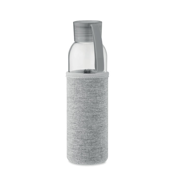 Recycled 500ml Glass Water Bottle in Pouch