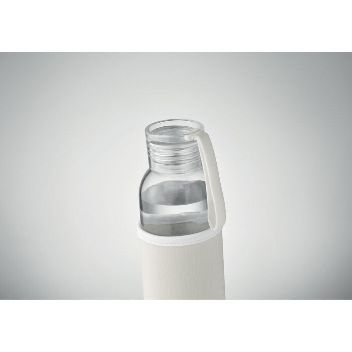 Recycled 500ml Glass Water Bottle in Pouch