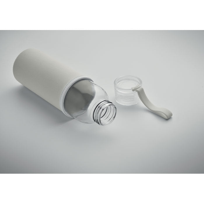 Recycled 500ml Glass Water Bottle in Pouch