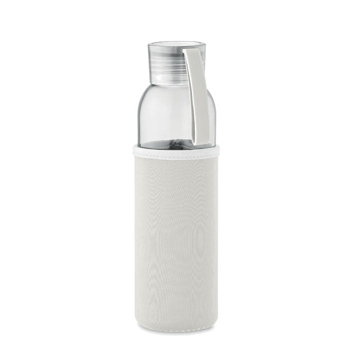 Recycled 500ml Glass Water Bottle in Pouch