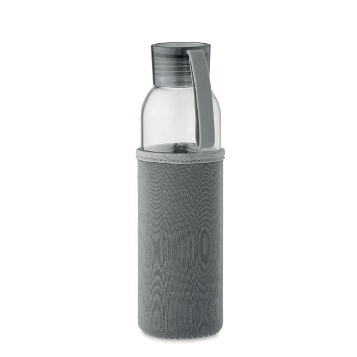 Recycled 500ml Glass Water Bottle in Pouch