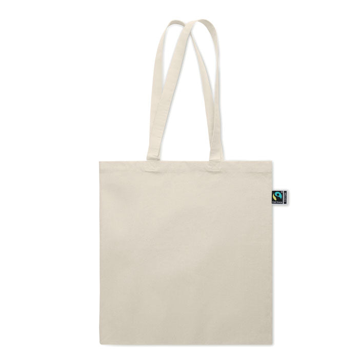 Shopping Bag in Fairtrade Cotton with Long Handles