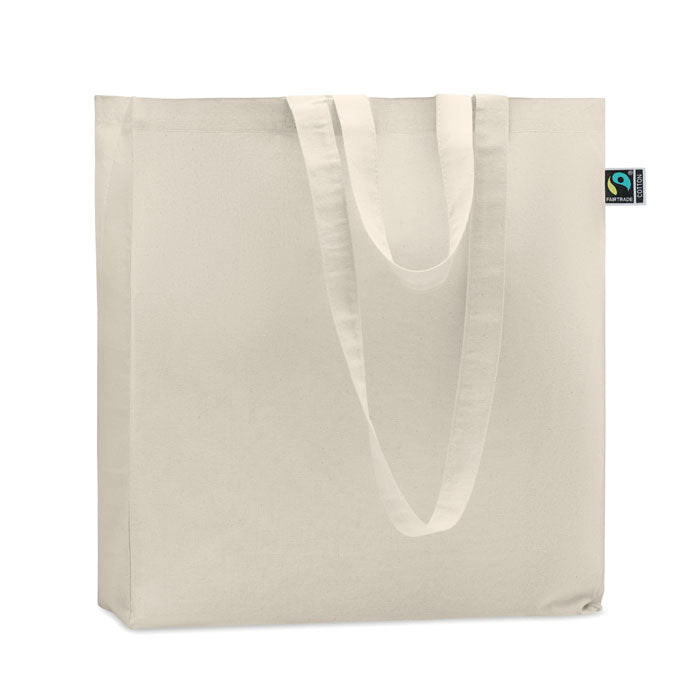 Shopping Bag in Fairtrade Cotton with Long Handles