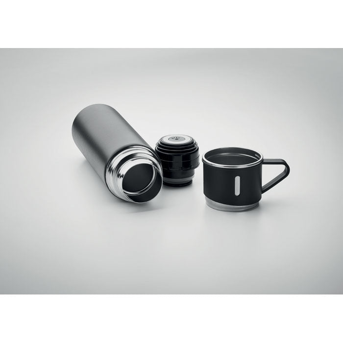 Double Walled Vacuum Flask and Cup Travel Set