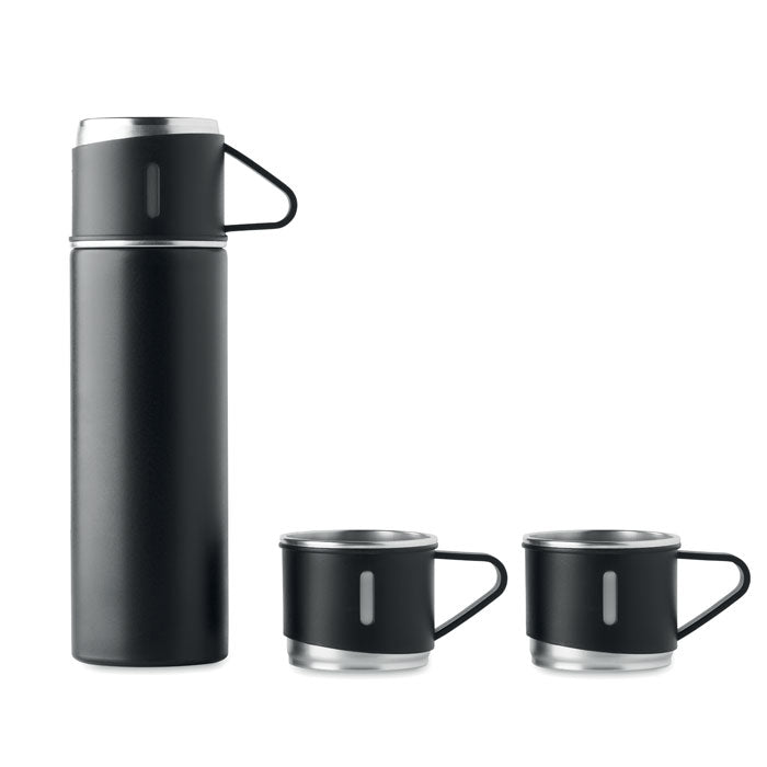 Double Walled Vacuum Flask and Cup Travel Set