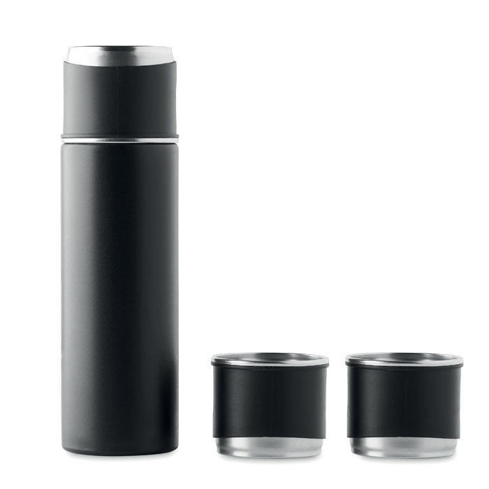 Double Walled Vacuum Flask and Cup Travel Set
