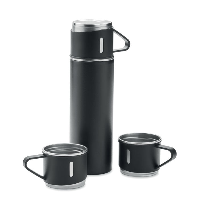 Double Walled Vacuum Flask and Cup Travel Set