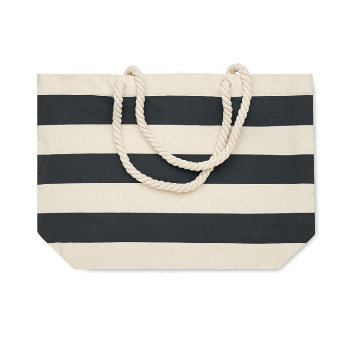 Cotton Striped Beach Bag