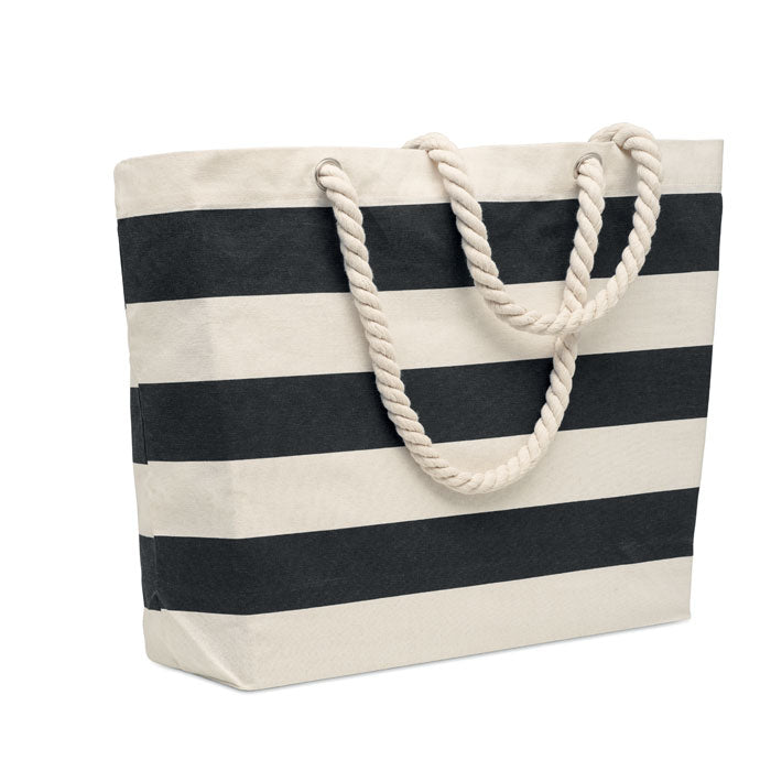 Cotton Striped Beach Bag