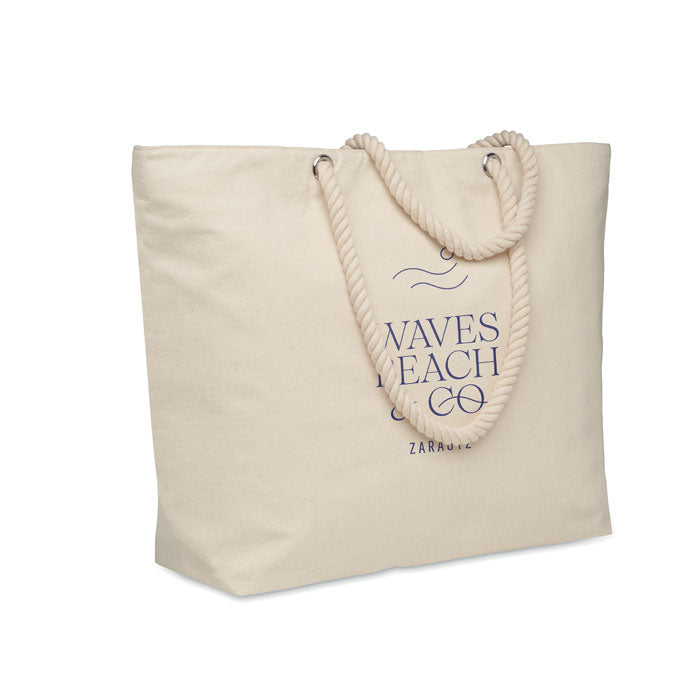 Zippered Cotton Cooler Bag