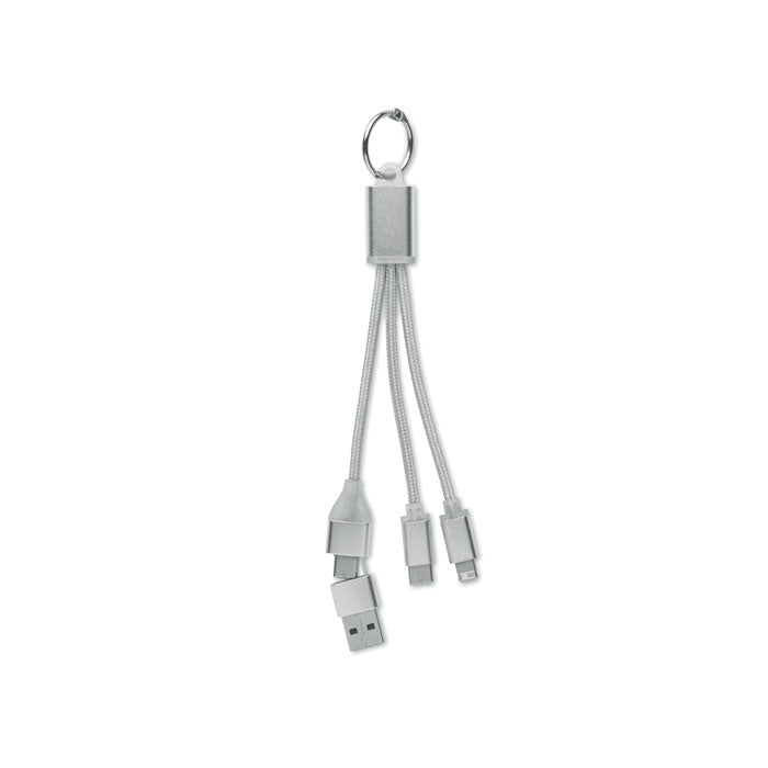 4-in-1 Charging Cable Keyring