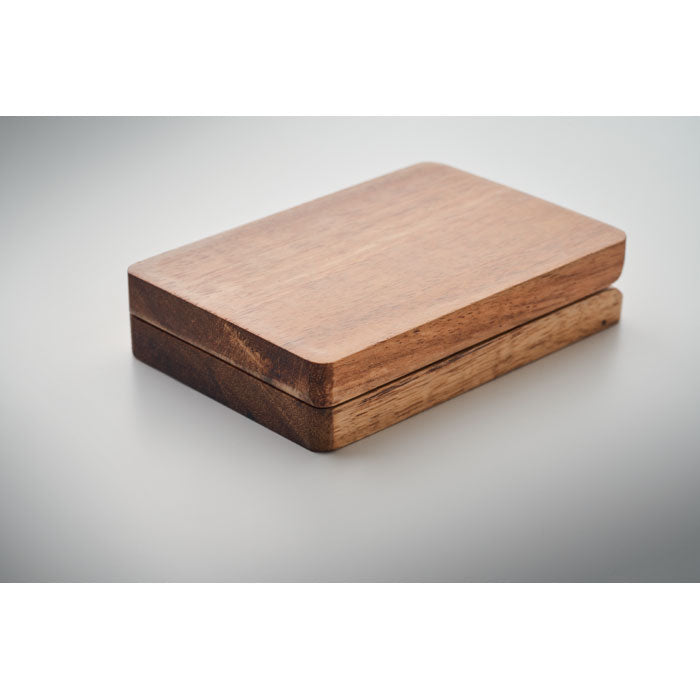 3-in-1 Charging Cable Set in Wooden Box