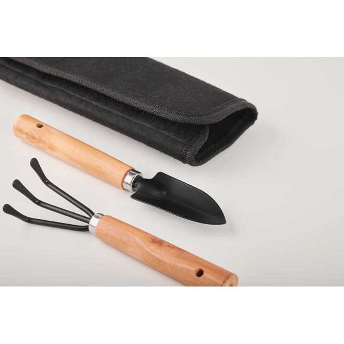 Garden Tools Set in Felt Pouch