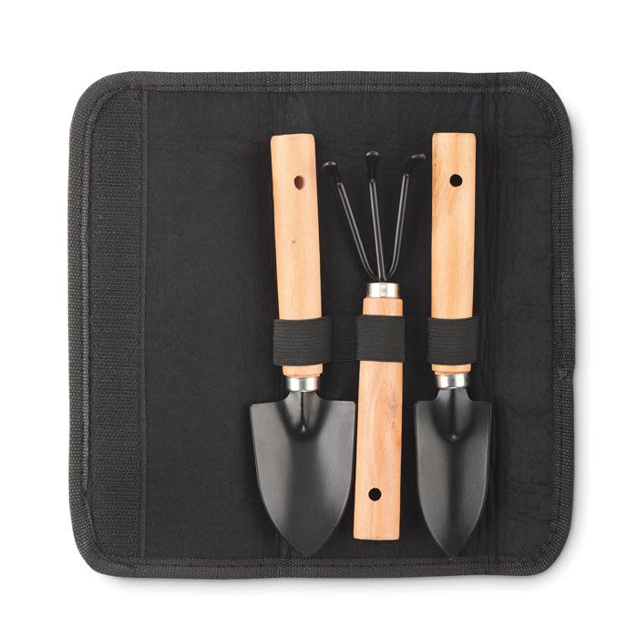 Garden Tools Set in Felt Pouch