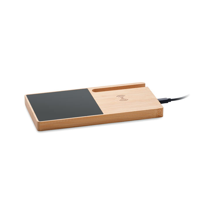 Bamboo Wireless Charger and Mug Warmer