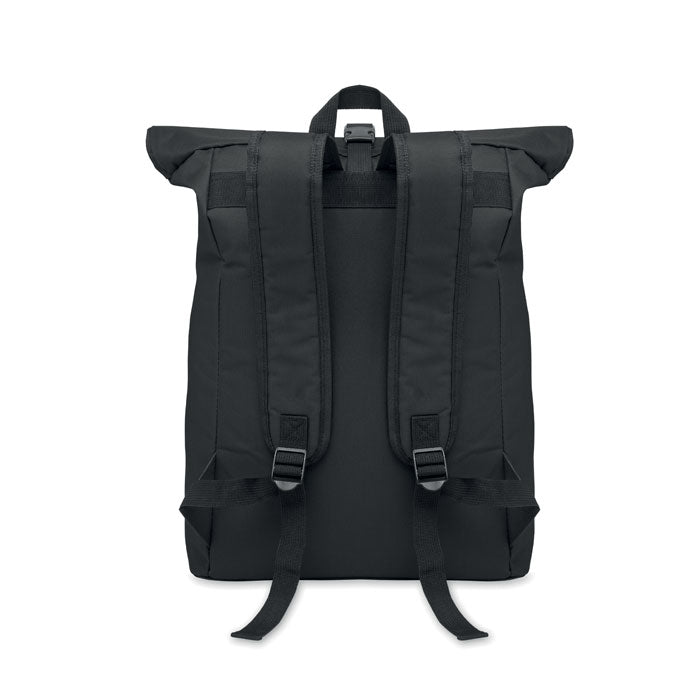 15 Inch Polyester Rolltop Laptop Backpack
