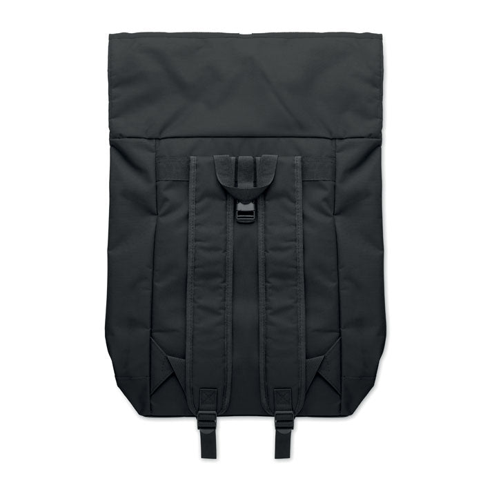 15 Inch Polyester Rolltop Laptop Backpack