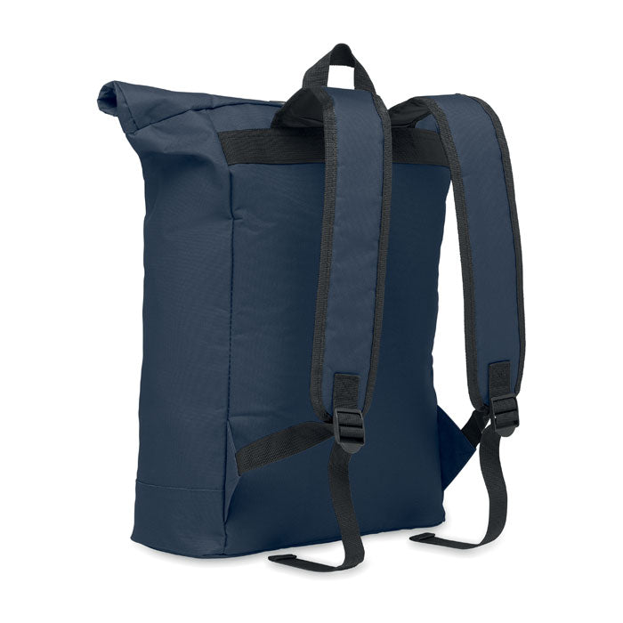 15 Inch Polyester Rolltop Laptop Backpack