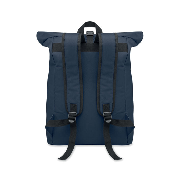15 Inch Polyester Rolltop Laptop Backpack
