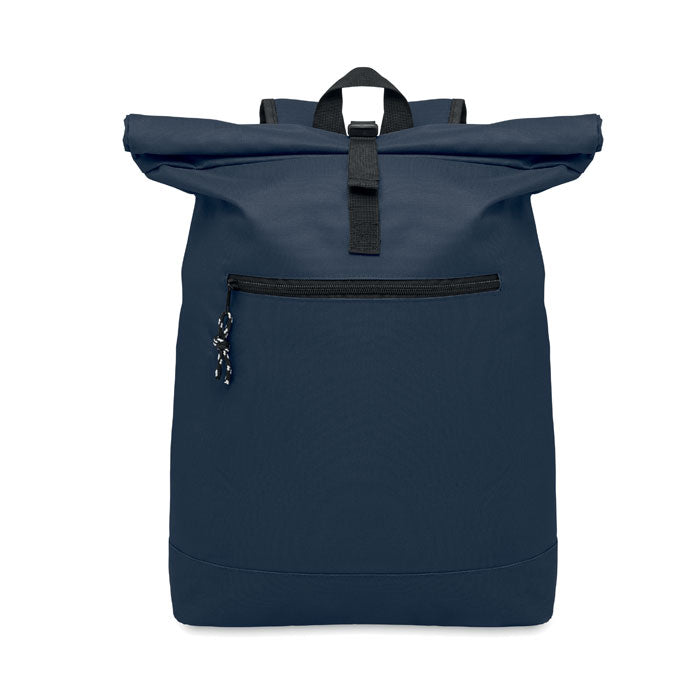 15 Inch Polyester Rolltop Laptop Backpack