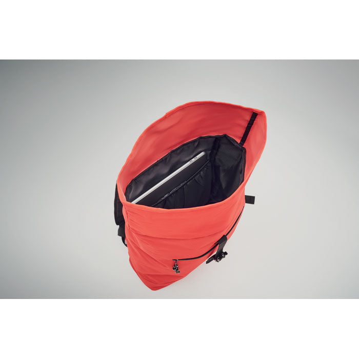 15 Inch Polyester Rolltop Laptop Backpack