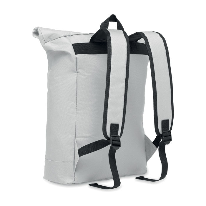 15 Inch Polyester Rolltop Laptop Backpack