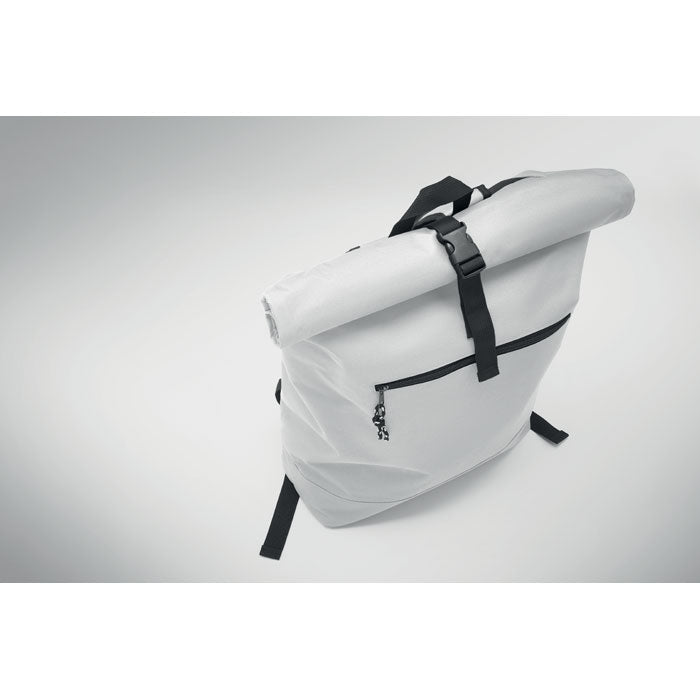 15 Inch Polyester Rolltop Laptop Backpack