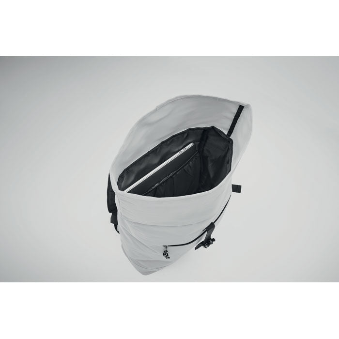 15 Inch Polyester Rolltop Laptop Backpack