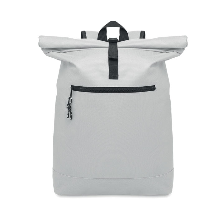 15 Inch Polyester Rolltop Laptop Backpack