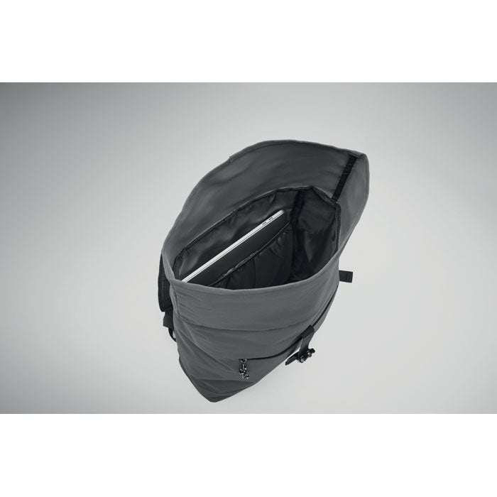 15 Inch Polyester Rolltop Laptop Backpack