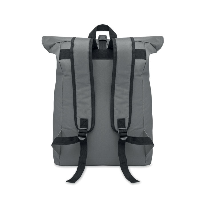 15 Inch Polyester Rolltop Laptop Backpack