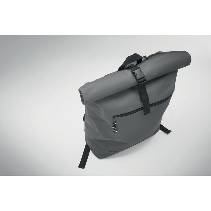 15 Inch Polyester Rolltop Laptop Backpack
