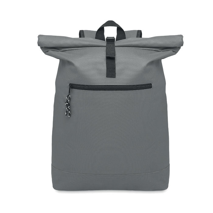 15 Inch Polyester Rolltop Laptop Backpack