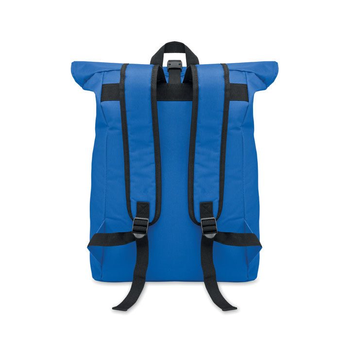 15 Inch Polyester Rolltop Laptop Backpack