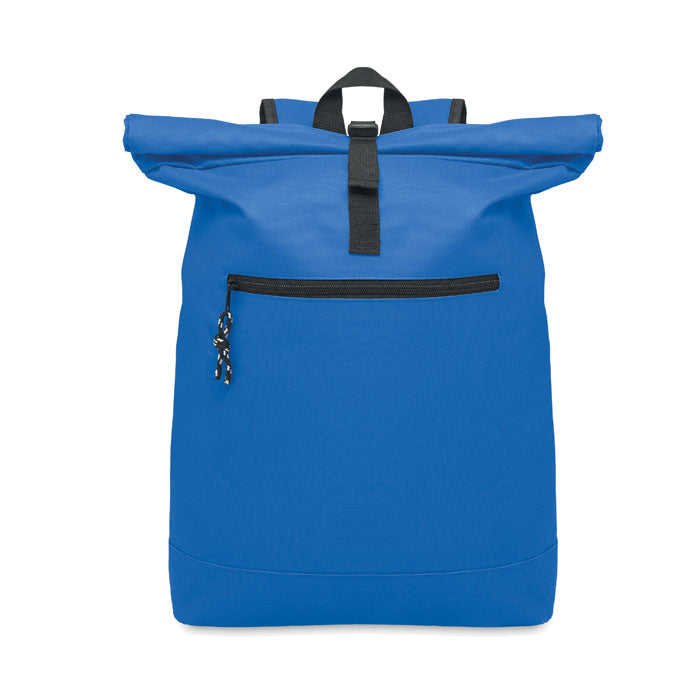 15 Inch Polyester Rolltop Laptop Backpack