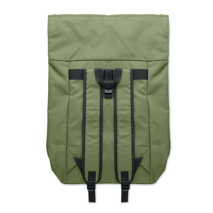 15 Inch Polyester Rolltop Laptop Backpack