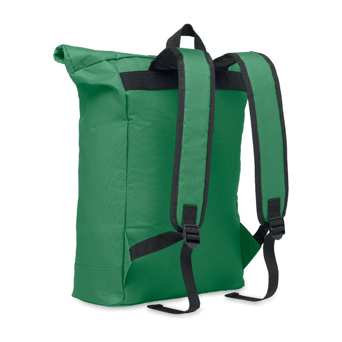 15 Inch Polyester Rolltop Laptop Backpack