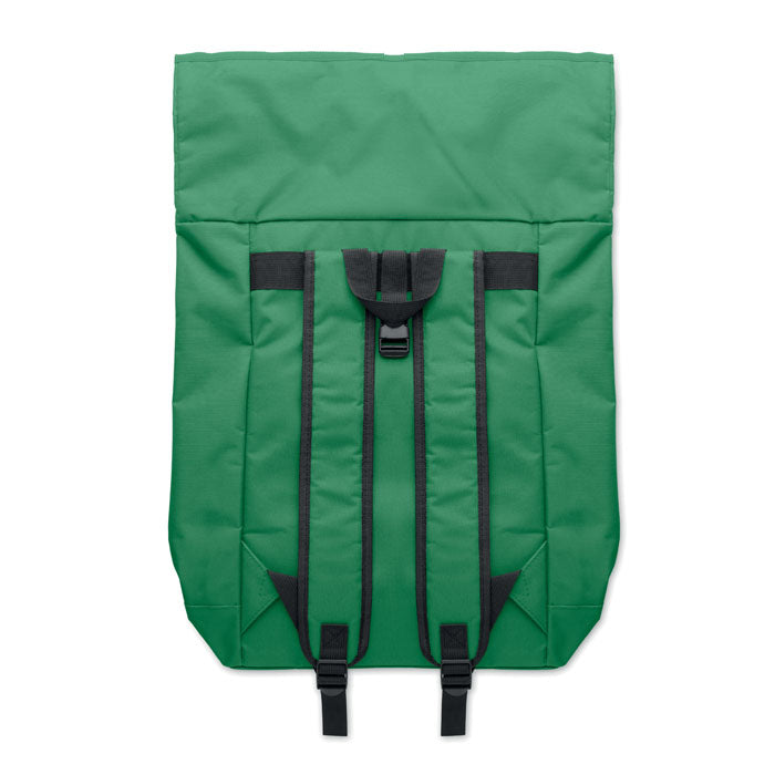 15 Inch Polyester Rolltop Laptop Backpack