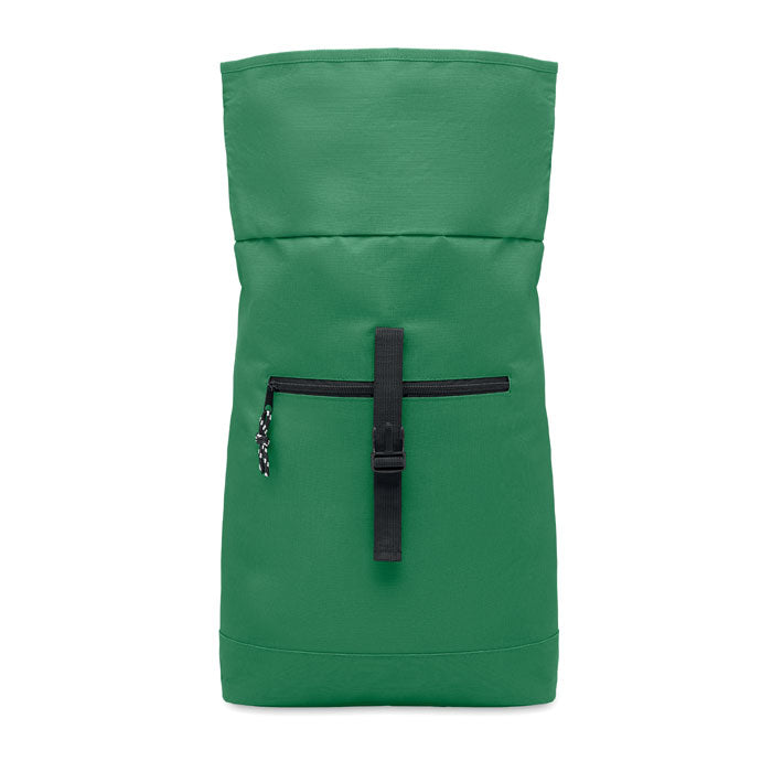 15 Inch Polyester Rolltop Laptop Backpack