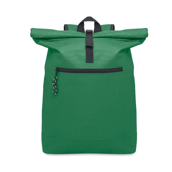 15 Inch Polyester Rolltop Laptop Backpack