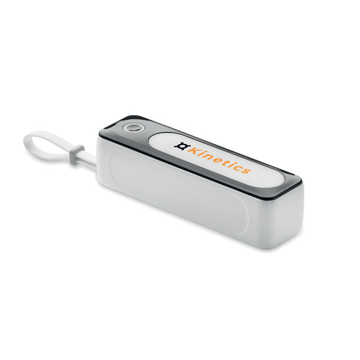 5000 mAh Powerbank with Integrated USB Cable