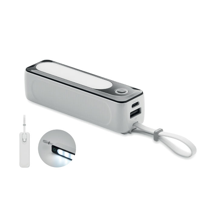 5000 mAh Powerbank with Integrated USB Cable